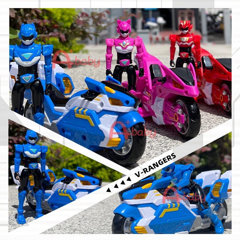 Mini Force Original V Rangers Volt Ao  Đồ Chơi Xe Mô Tô mini Lực Lượng Chính Hãng KAI GINA Làm Quà Sinh Nhật Cho Bé