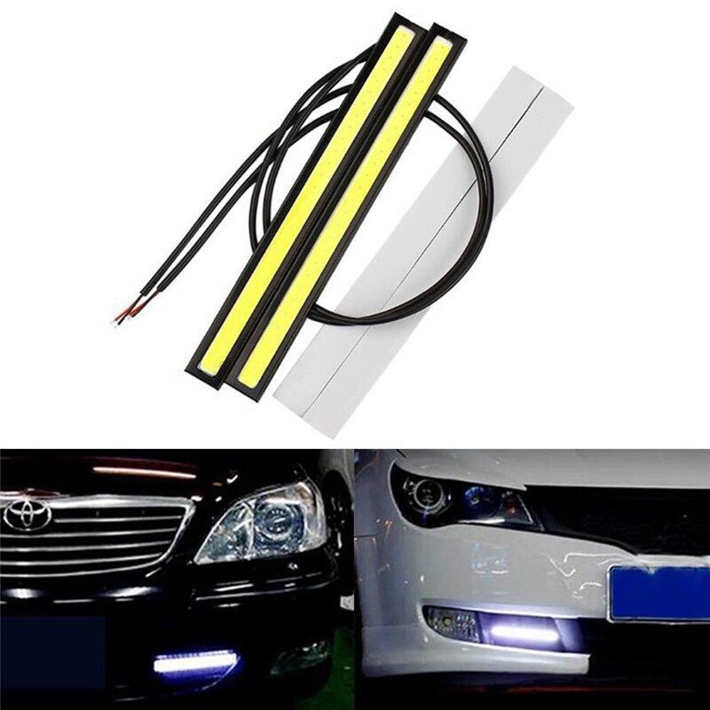Đèn led cob Siêu Sáng Chống Thấm Nước 17cm Chuyên Dụng Chạy Ban Ngày Cho Xe Hơi