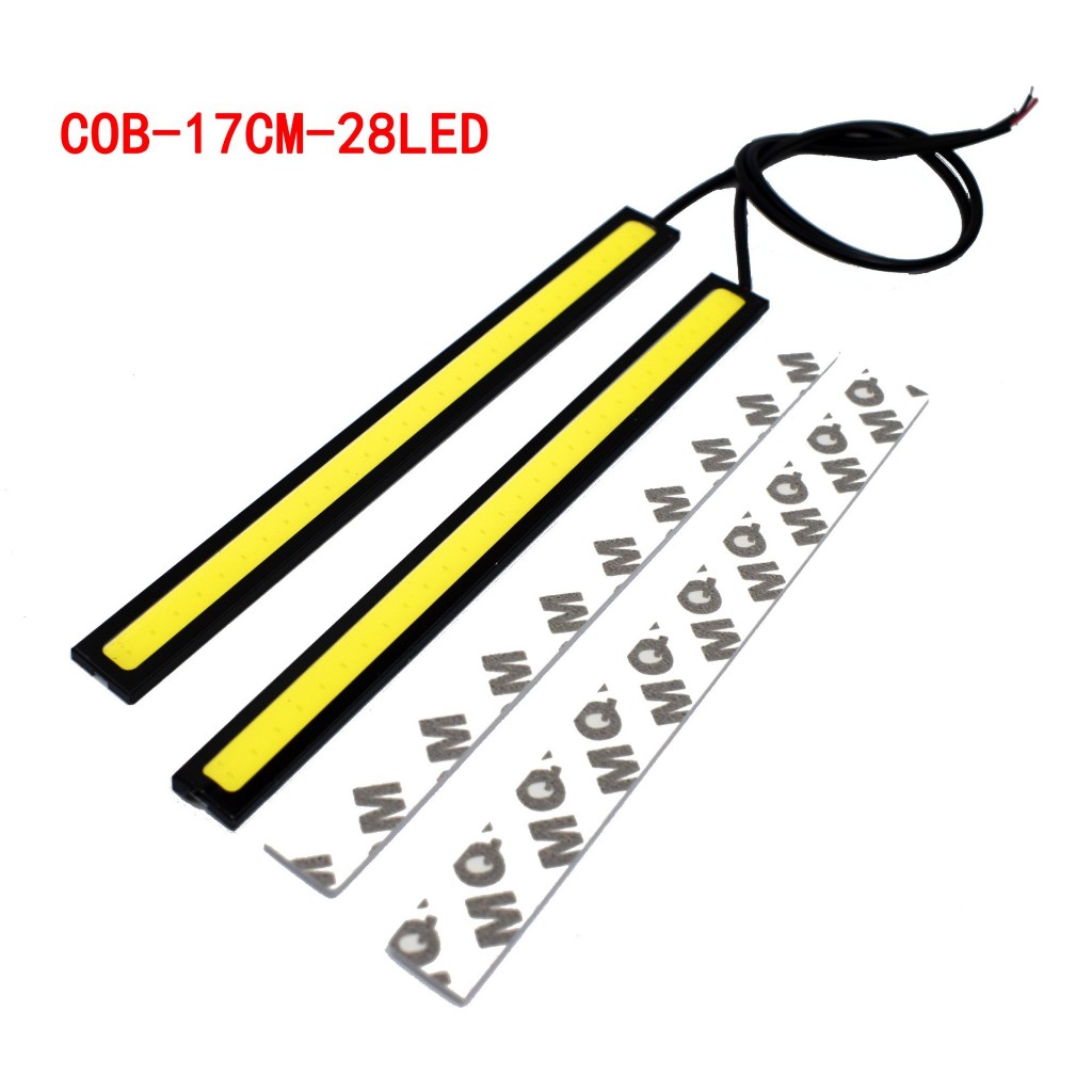 Đèn led cob Siêu Sáng Chống Thấm Nước 17cm Chuyên Dụng Chạy Ban Ngày Cho Xe Hơi
