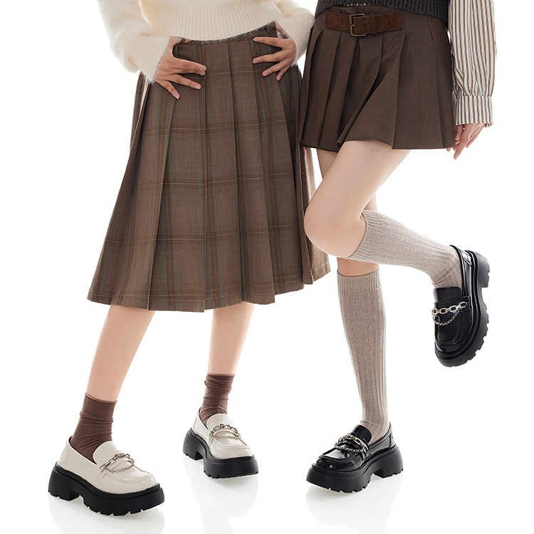 Giày Lười Da vintage Thời Trang Dành Cho Nữ