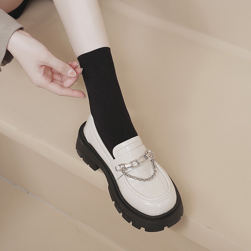 Giày Lười Da vintage Thời Trang Dành Cho Nữ