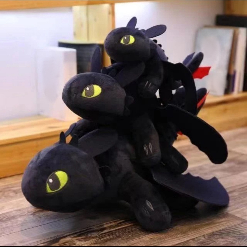 Phụ Kiện Trang Trí Búp Bê Cưỡi Ngựa Vui Nhộn Dễ Lắp Đặt How to Train Your Dragon Búp Bê Rồng Bay Màu Đen Trang Trí Xe Hơi / Mô Tô