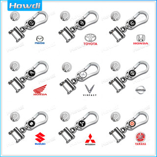Móc khóa xe hơi/ xe máy từ hợp kim kim loại có logo