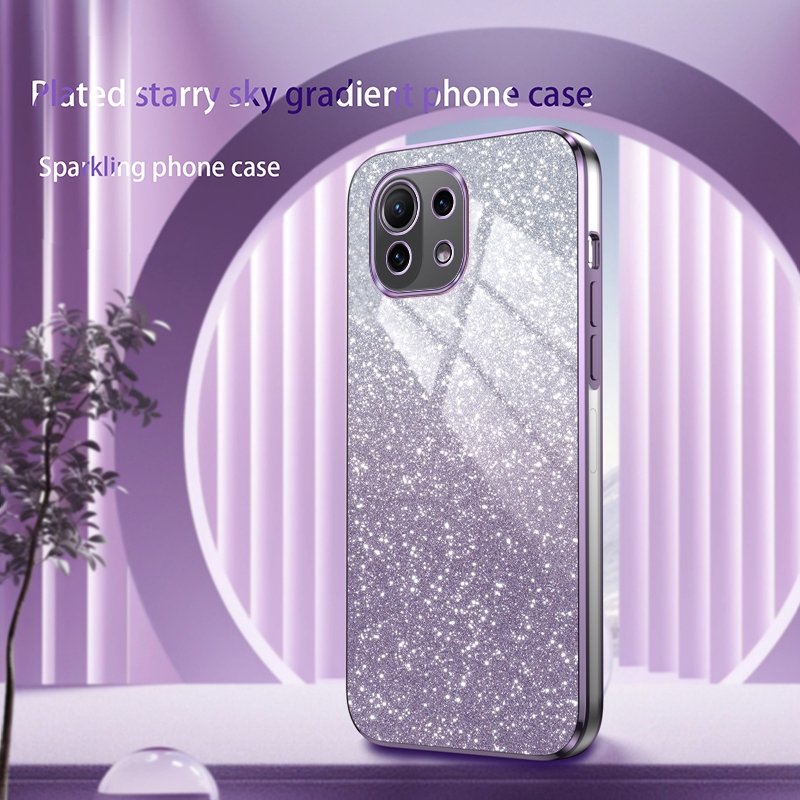 Ốp Điện Thoại Mềm Trong Suốt Mạ Điện Lấp Lánh Cho xiaomi mi 13 12 11 lite 5g ne 12t 11t 10t pro
