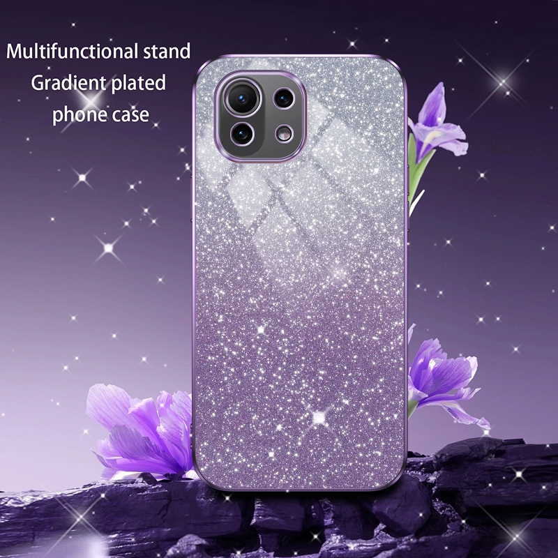 Ốp Điện Thoại Mềm Trong Suốt Mạ Điện Lấp Lánh Cho xiaomi mi 13 12 11 lite 5g ne 12t 11t 10t pro