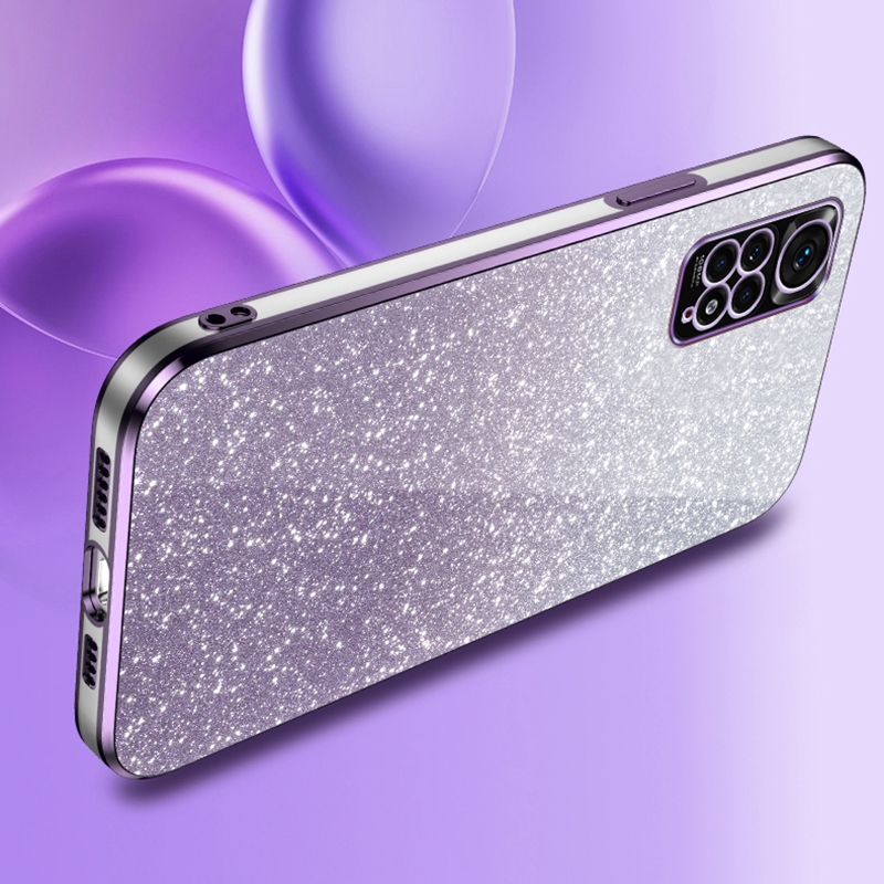 Ốp Điện Thoại Mềm Trong Suốt Mạ Điện Lấp Lánh Cho xiaomi redmi note 11s 11 10s 10 9s 9 pro max