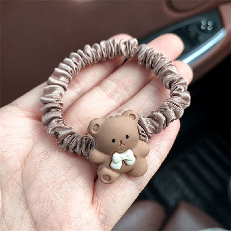Miumiua🔮Scrunchies Dây Cột Tóc Cao Su Co Giãn Hình Thỏ Dễ Thương Cho Nữ 2023