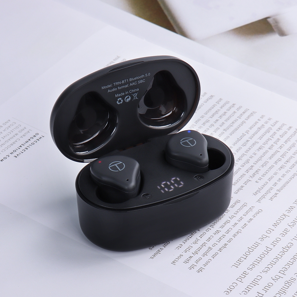 Trn Tai Nghe Nhét Tai bluetooth 5.0 Không Dây Âm Thanh hifi t300 T1 tws