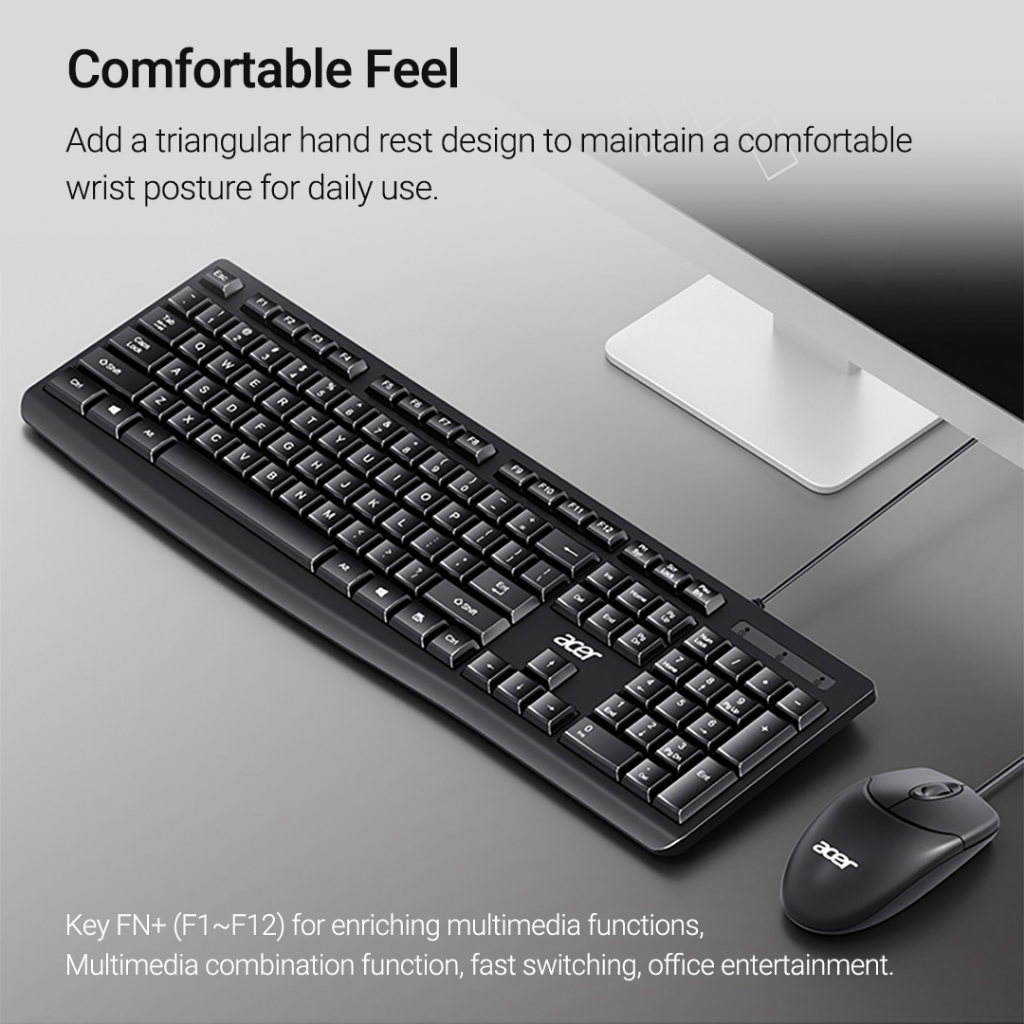 Bộ Bàn Phím Và Chuột Máy Tính xiaomi youpin acer oak040 Siêu Mỏng Thoải Mái