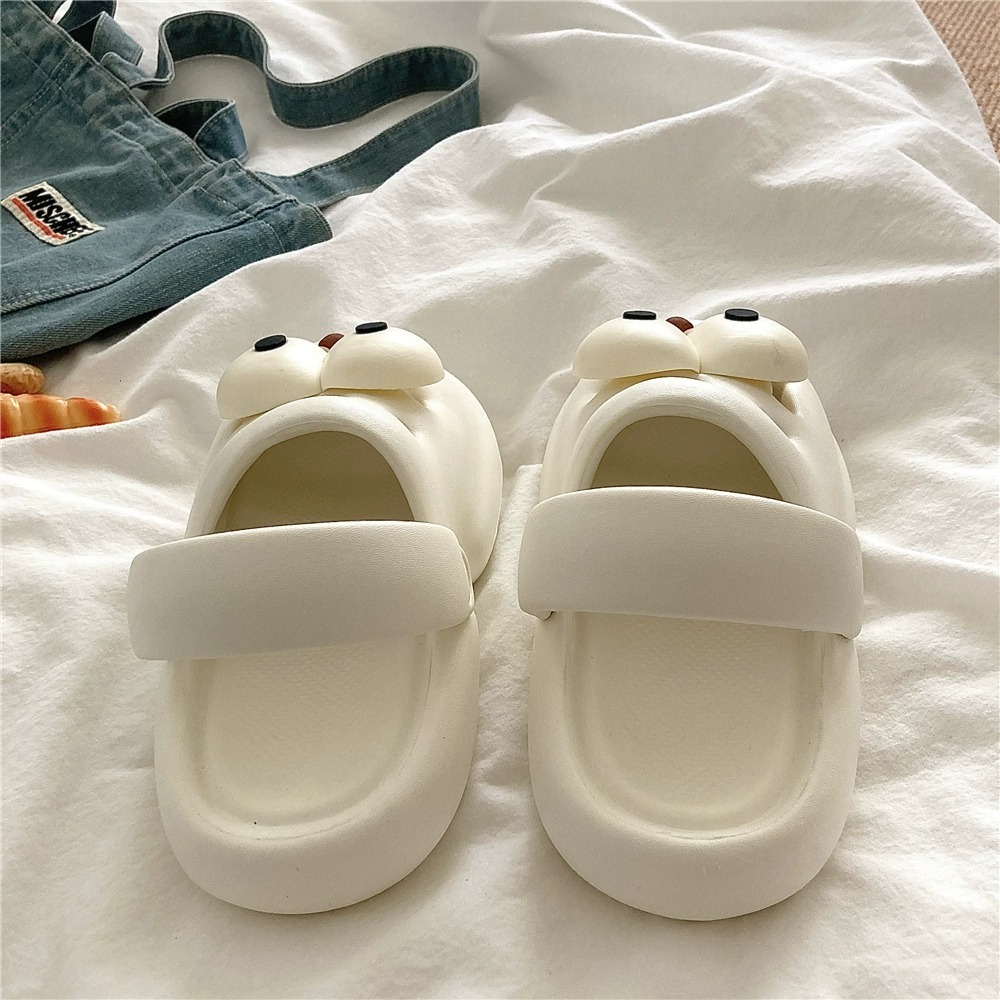 MY dép cross bánh mì dép dép bánh mì nữ Trẻ trung Mềm mại Thấm hút mồ hôi Chống trơn trượt B21H0KK 43Z231026