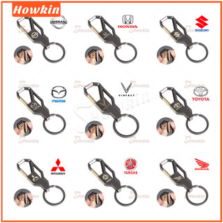 Móc khóa họa tiết logo xe hơi bằng hợp kim kẽm