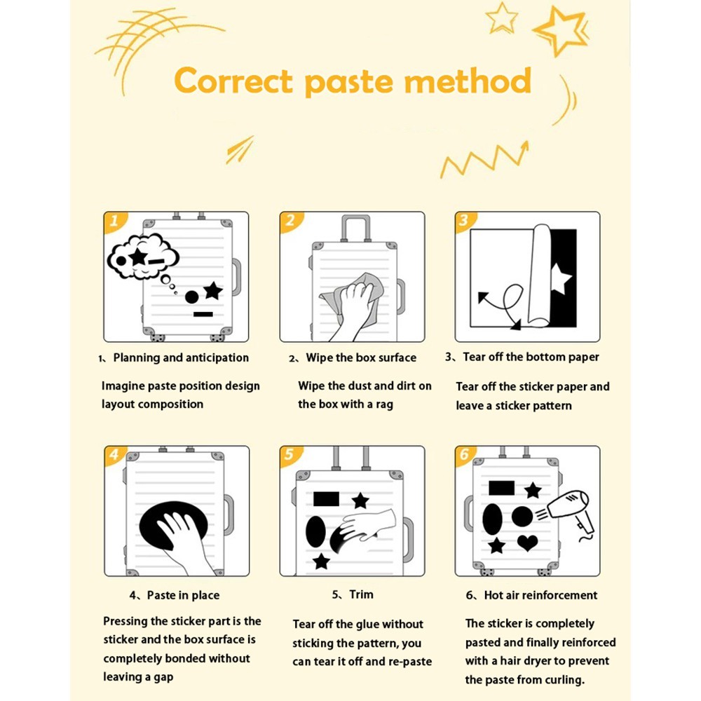 Set 50 Miếng Dán Hoạt Hình graffiti Chống Nước Trang Trí Vali laptop Xe Hơi diy