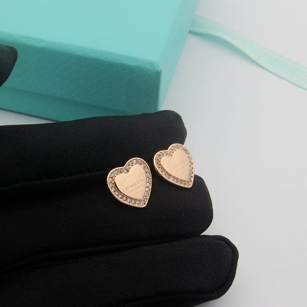 Bông Tai Mạ Bạc 925 Hình Trái Tim Đơn Giản Thời Trang Năm 2023