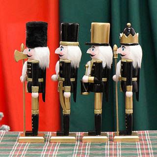 Giáng sinh Nutcracker Gỗ Nutcracker King Solider Figurine Hand