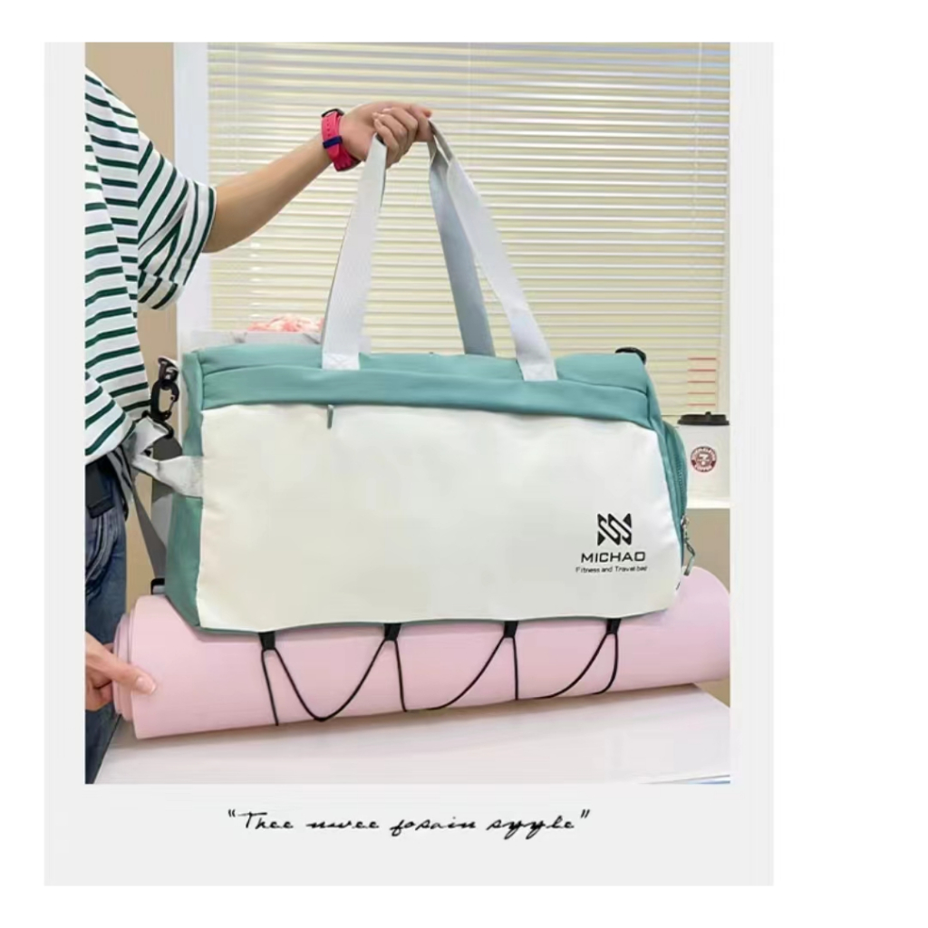 Túi Đeo Chéo Một Bên Vai Đựng Đồ Tập gym / yoga Chia Ngăn Khô Ướt Cho Nam Nữ