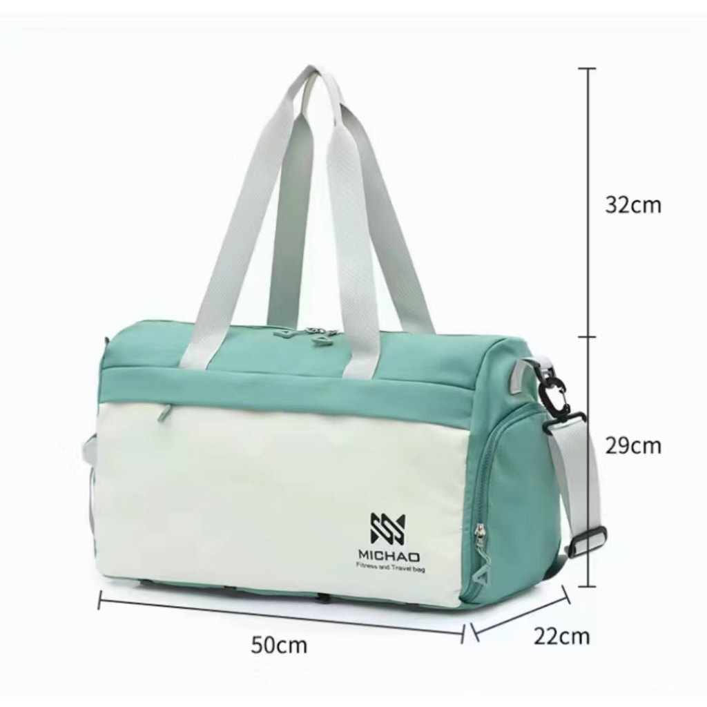 Túi Đeo Chéo Một Bên Vai Đựng Đồ Tập gym / yoga Chia Ngăn Khô Ướt Cho Nam Nữ