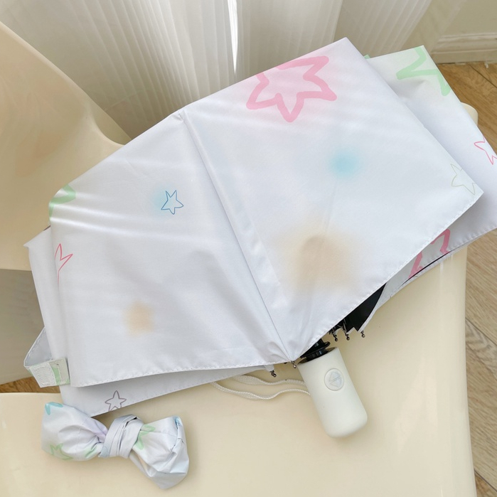 Dù Chính Hãng Họa Tiết Ngôi Sao Xinh Xắn Chất Lượng|Dù Che Mưa Nắng / Mưa Bằng Vinyl Hình Ngôi Sao Dễ Thương Tiện Dụng Cho Học Sinh / Văn Phòng