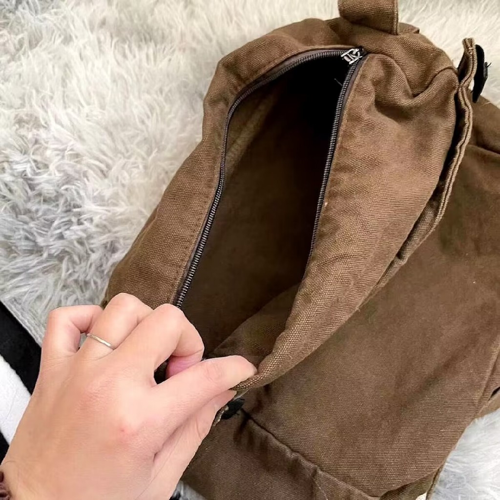 Túi Đeo Vai Đi Học Phong Cách Mỹ vintage Mùa Thu Hàng Mới Dành Cho Nữ Sinh