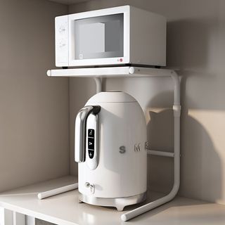 Mauno. Giá đỡ lò vi sóng có thể thu vào Chiều cao điều chỉnh Mặt bàn bằng thép carbon Kệ đựng dụng cụ nhà bếp cho gia đình