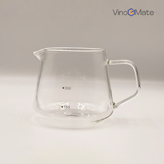 Bình đựng cà phê thủy tinh 300ml/Coffee pot capacity 300ml/咖啡分享壶300ml