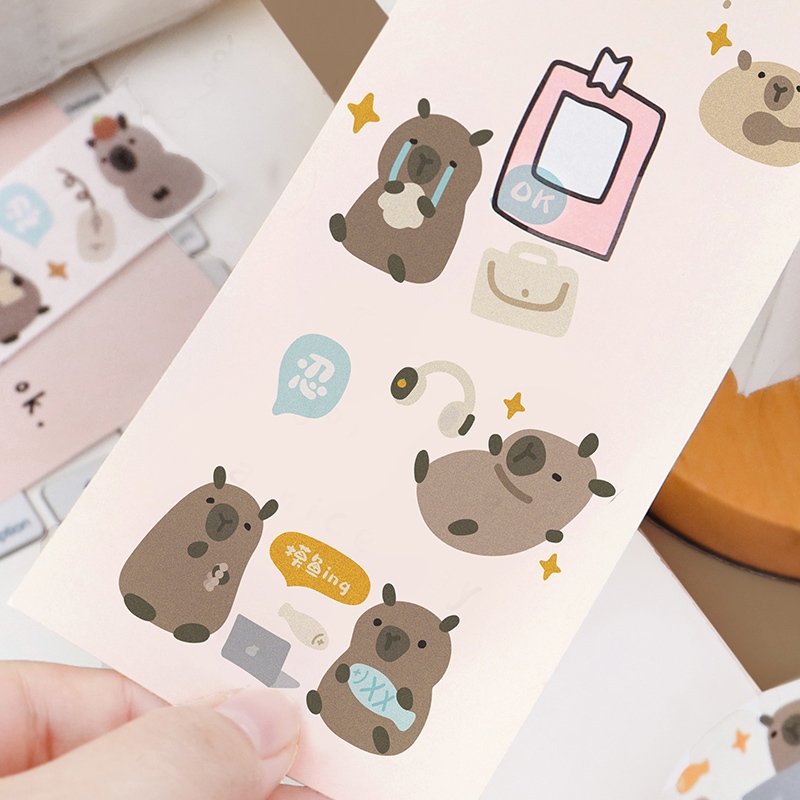 Mr. Paper 300cm/cuộn Washi băng Dễ thương Truyện tranh bọ Động vật hoạt hình Sáng tạo tài khoản Thẻ Gu Nguyên liệu dán Nhật ký DIY Cái cốc Trang trí băng