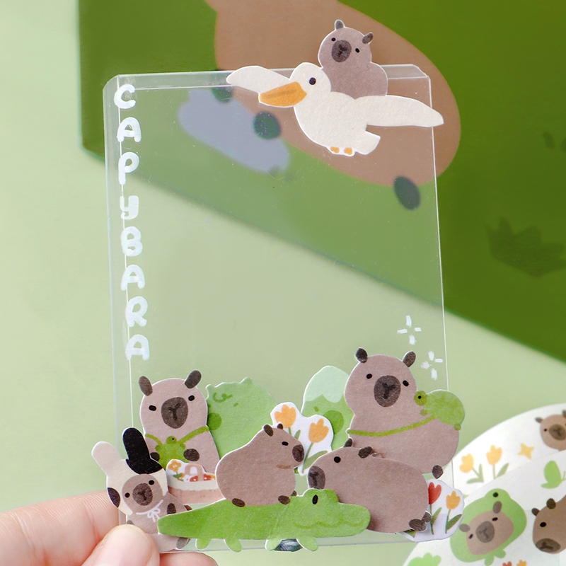 Mr. Paper 300cm/cuộn Washi băng Dễ thương Truyện tranh bọ Động vật hoạt hình Sáng tạo tài khoản Thẻ Gu Nguyên liệu dán Nhật ký DIY Cái cốc Trang trí băng