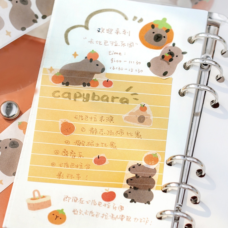 Mr. Paper 300cm/cuộn Washi băng Dễ thương Truyện tranh bọ Động vật hoạt hình Sáng tạo tài khoản Thẻ Gu Nguyên liệu dán Nhật ký DIY Cái cốc Trang trí băng