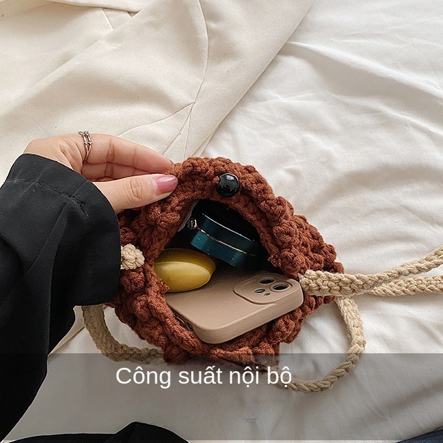 Túi Len Đeo Chéo Hình Nhím Nhỏ Cho Bé Trai Và Bé Gái