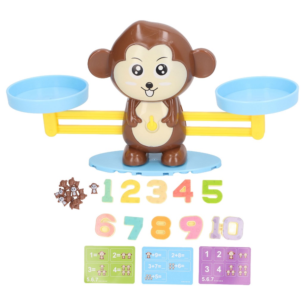 Có thể bán buôn Trò chơi cân bằng toán học Đồ vui nhộn dễ thương Khỉ quy mô cho bé trai mẫu giáo ToyRoom Hàng giao ngay