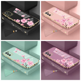 ốp lưng Infinix Hot 30 Hot 30i Hot 30 Play Note 12 VIP Note 12 Pro 4G Note 12 Pro 5G Note 10 Pro NFC Tốc độ Thẳng cạnh mạ TPU Peach Tassel trường hợp điện thoại