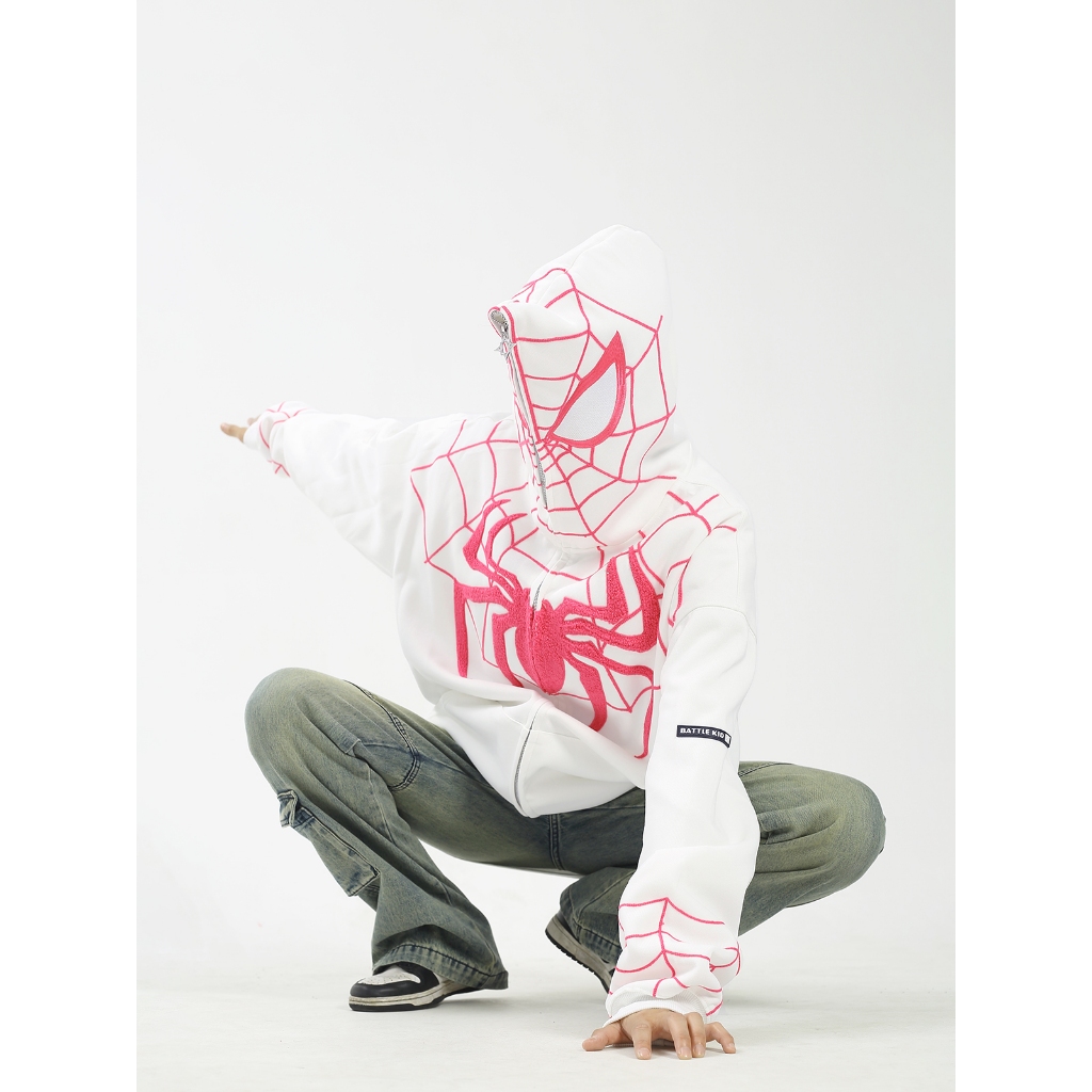 Áo Khoác In Hình Người Nhện Độc Đáo Cá Tính Áo Hoodie Zip Người Nhện 3D Thời Trang Trẻ Cá Tính