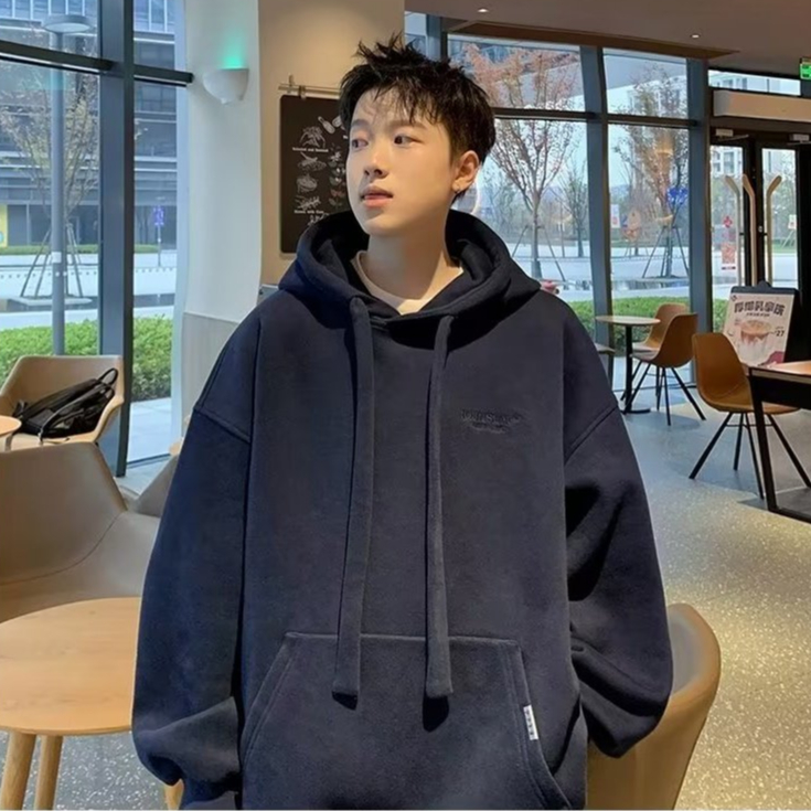 Áo hoodie Dáng Rộng Phong Cách Hàn Quốc Thời Trang Cho Cặp Đôi