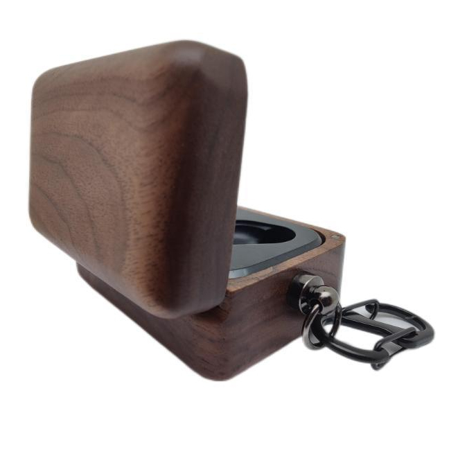 For Sennheiser Momentum True Wireless 3 case,trường hợp bảo vệ tai nghe bằng gỗ rắn
