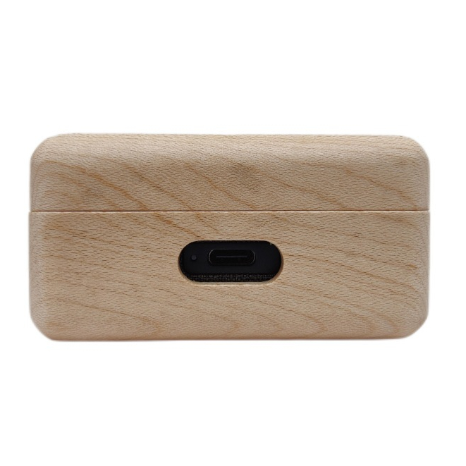 For Sennheiser Momentum True Wireless 3 case,trường hợp bảo vệ tai nghe bằng gỗ rắn