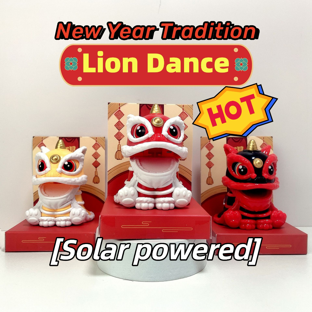 Sư Tử Nhảy Múa Truyền Thống Dùng Trang Trí Năm Mới
