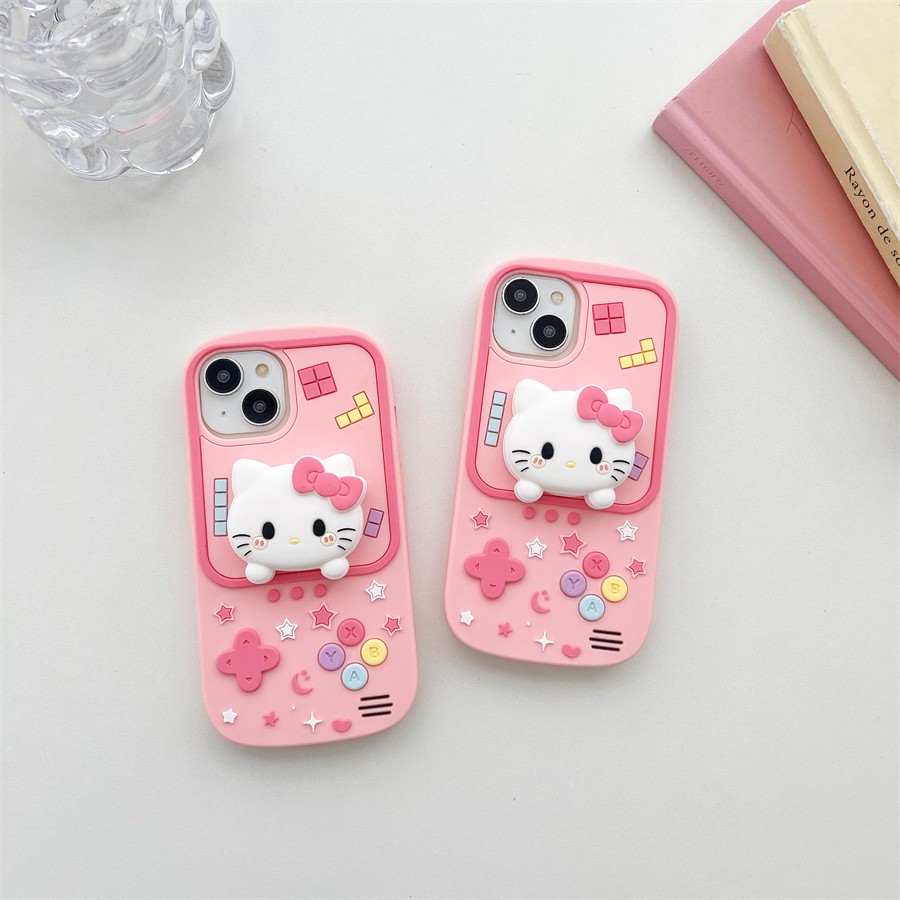 Hoạt Hình Ốp Điện Thoại Silicon Hình Máy Chơi game Cho iphone 11 12 13 14 15 pro max
