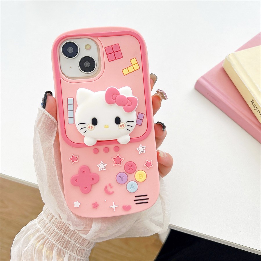 Hoạt Hình Ốp Điện Thoại Silicon Hình Máy Chơi game Cho iphone 11 12 13 14 15 pro max