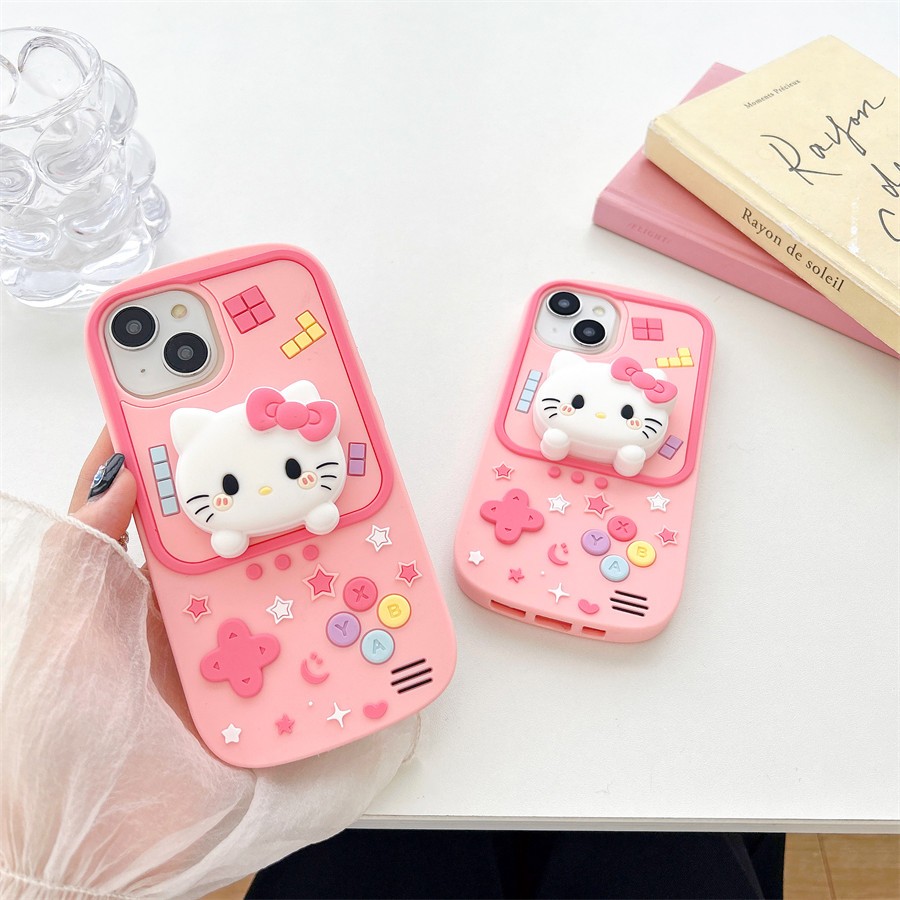 Hoạt Hình Ốp Điện Thoại Silicon Hình Máy Chơi game Cho iphone 11 12 13 14 15 pro max