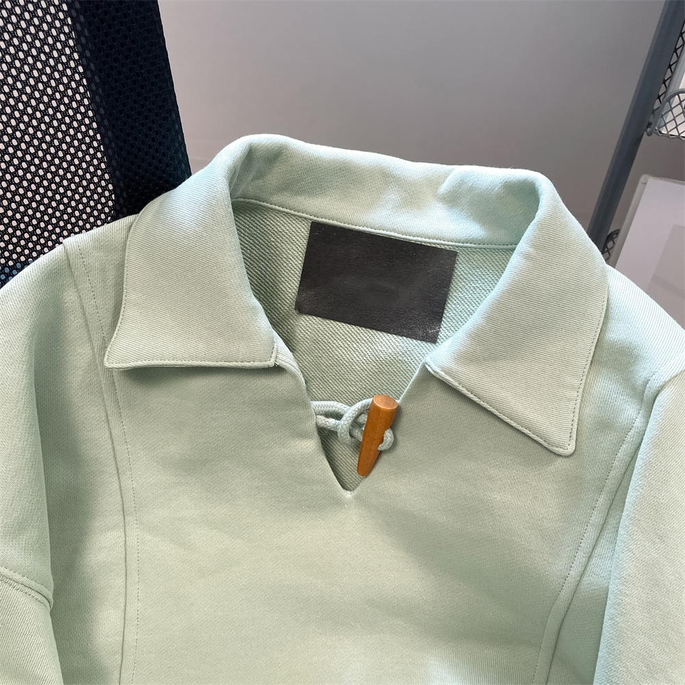 Áo sweater polo Dáng Rộng Phong Cách vintage Mỹ Thời Trang Xuân Thu