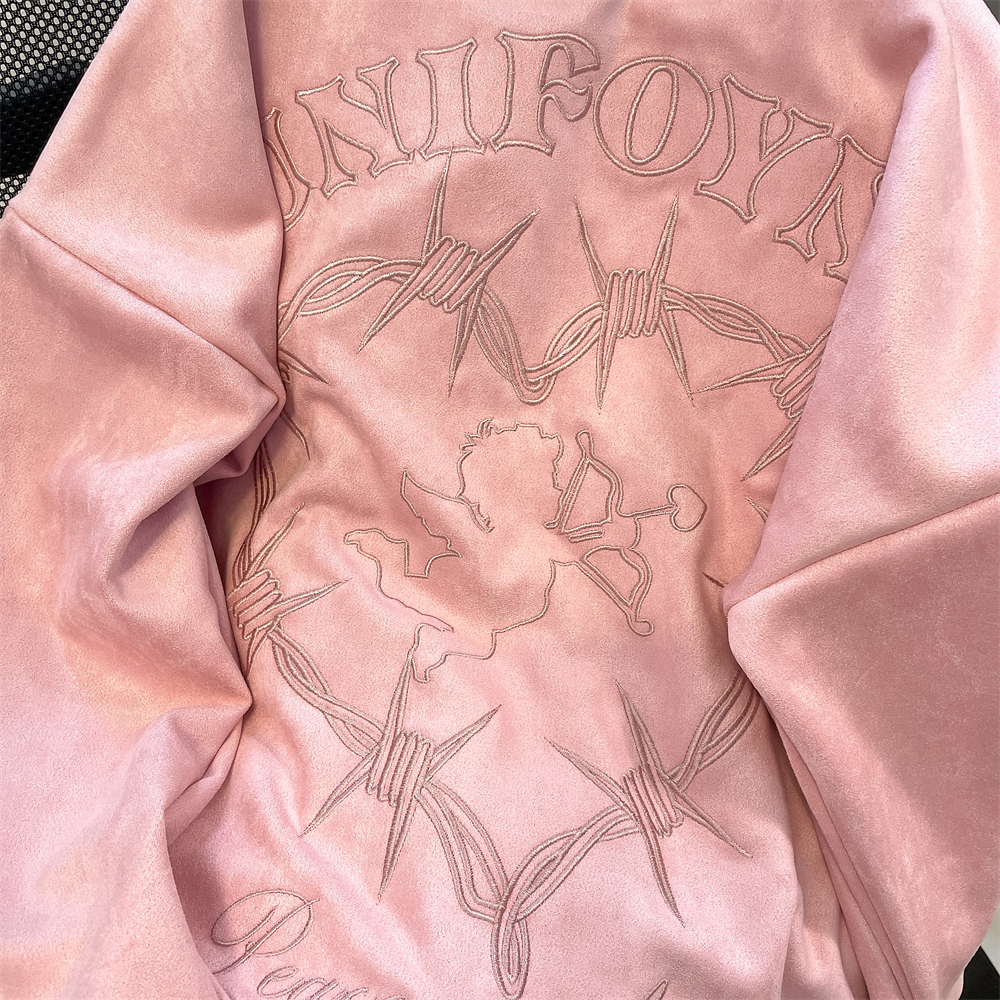 Áo sweater Dáng Rộng Thêu Hình Trái Tim Tình Yêu cupid Mùa Thu Cho Nữ