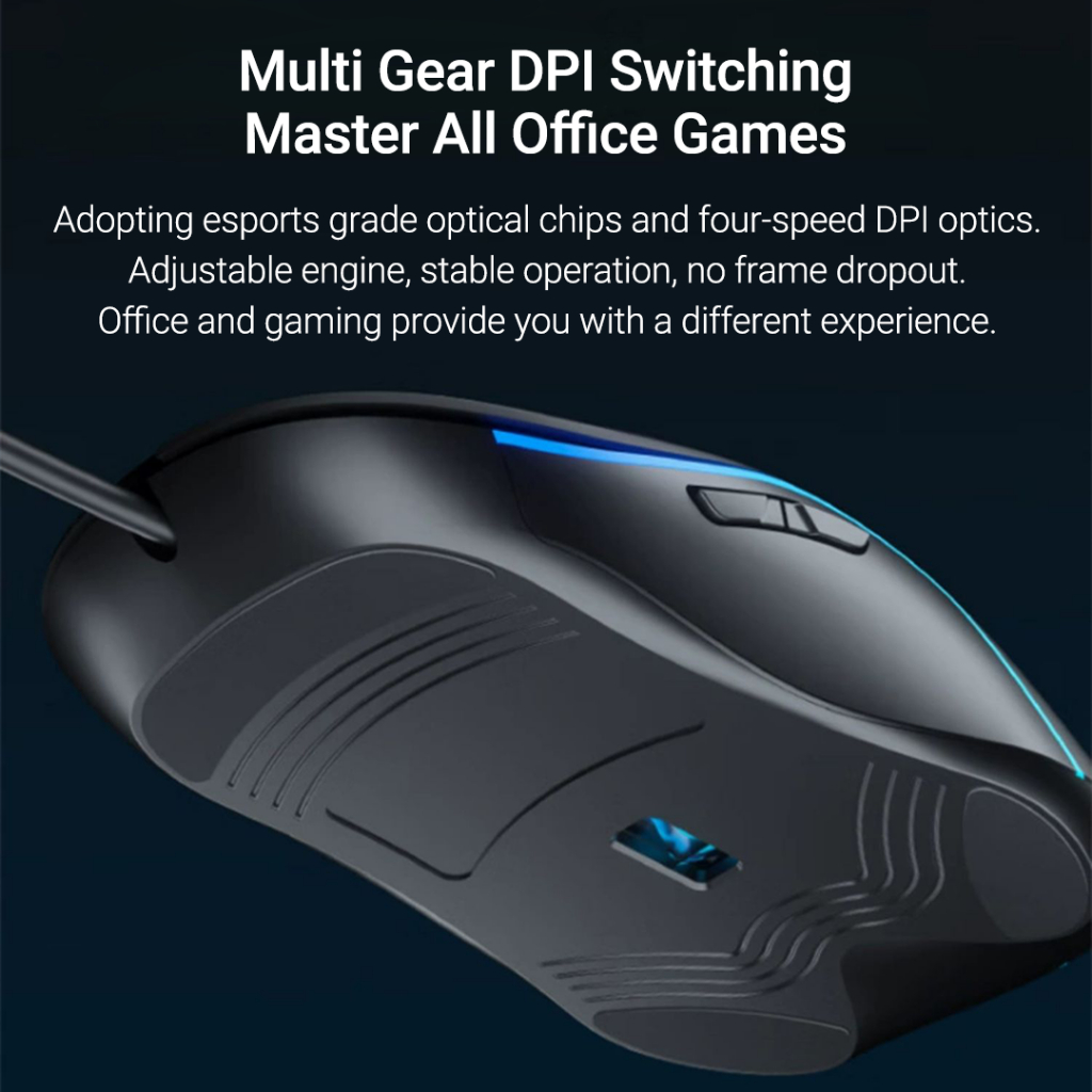 Xiaomi Chuột Máy Tính acer m115 Hiệu Ứng Ánh Sáng Nhiều Màu Sắc 800 / 1600 / 2400 / 3200dpi