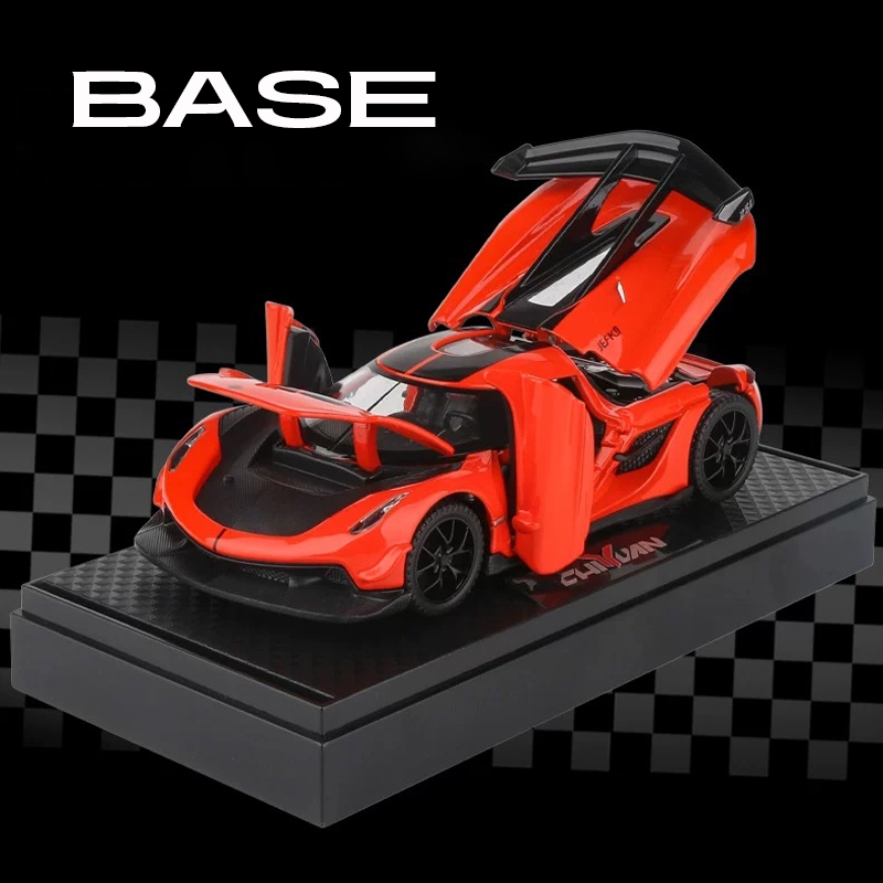 Mô Hình Xe Hơi koenigsegg jefko Hiệu Ứng Ánh Sáng Và Âm Thanh Bằng Hợp Kim Tỉ Lệ 1: 32 Làm Quà Sinh Nhật Cho Bé Trai