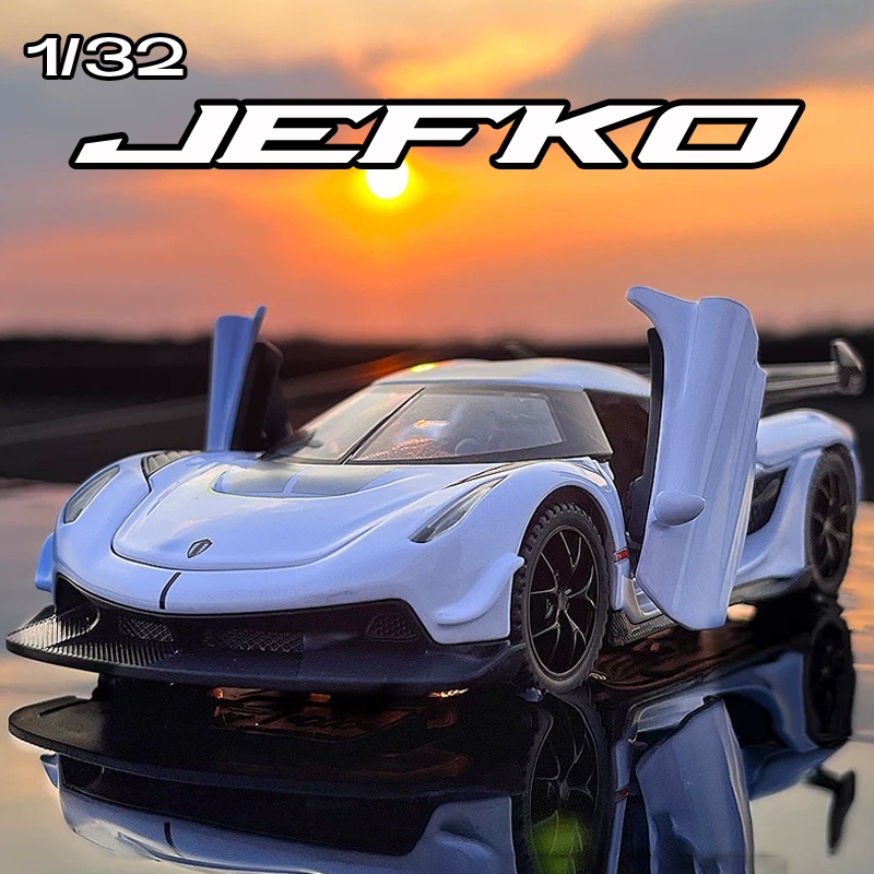 Mô Hình Xe Hơi koenigsegg jefko Hiệu Ứng Ánh Sáng Và Âm Thanh Bằng Hợp Kim Tỉ Lệ 1: 32 Làm Quà Sinh Nhật Cho Bé Trai