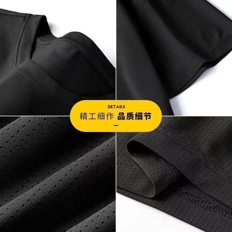 Li ning Áo Thun Thể Thao Mùa Hè Tay Ngắn Bằng Lụa Lạnh Nhanh Khô Thoáng Khí Cho Nam Và Nữ