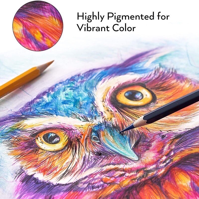 Bộ 48 Cây Bút Chì Màu Nghệ Thuật Cho Người Lớn Vẽ Phác Thảo Sách Thủ Công brutfuner 48
