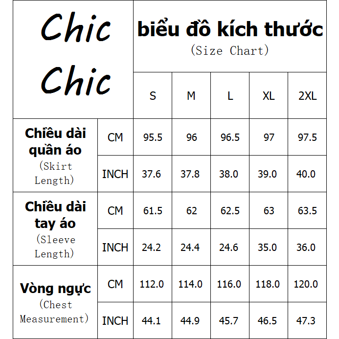 Chic Chic váy nữ Đầm Body Cho thời váy Stylish Cổ điển Hàn Phong thời trang WLQ23000BO 40Z231007