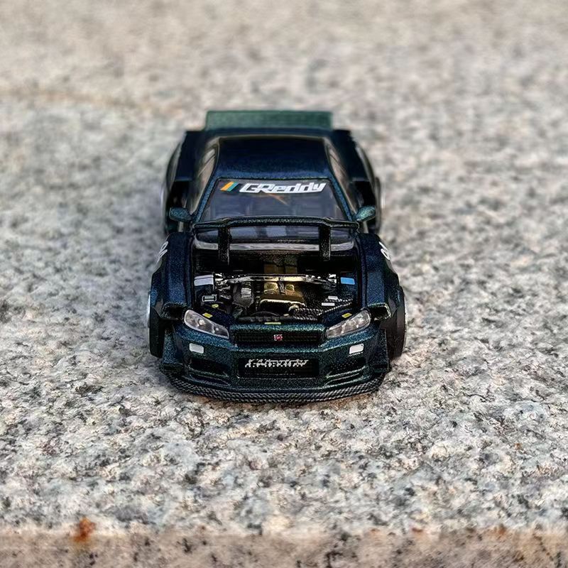 Mô Hình Xe Hơi nissan r34 Tỉ Lệ 1: 64 Sống Động