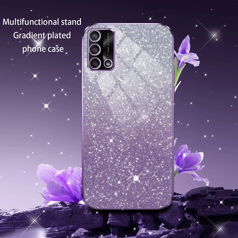 Ôp Điện Thoại Dẻo Trong Suốt Tráng Gương Lấp Lánh Sang Trọng Cho oppo a95 a55 a15 a15s a94 a74 a54 a93 a73 a53 a33 Ốp