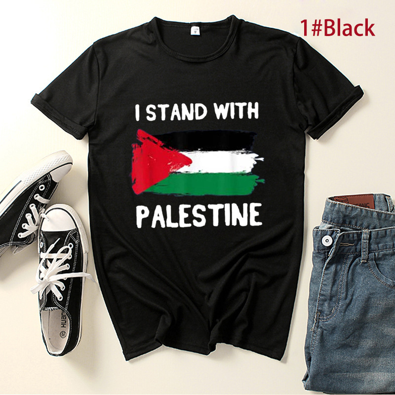 Áo Thun Paestine free palestine Ngắn Cổ Tròn An Toàn Cho Nam Và Nữ