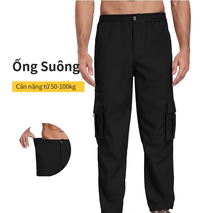 Quần Kaki Nam Jogger Dài Túi Hộp ốNg RộNg Cargo Pants Nam Thun Hiphop Đẹp